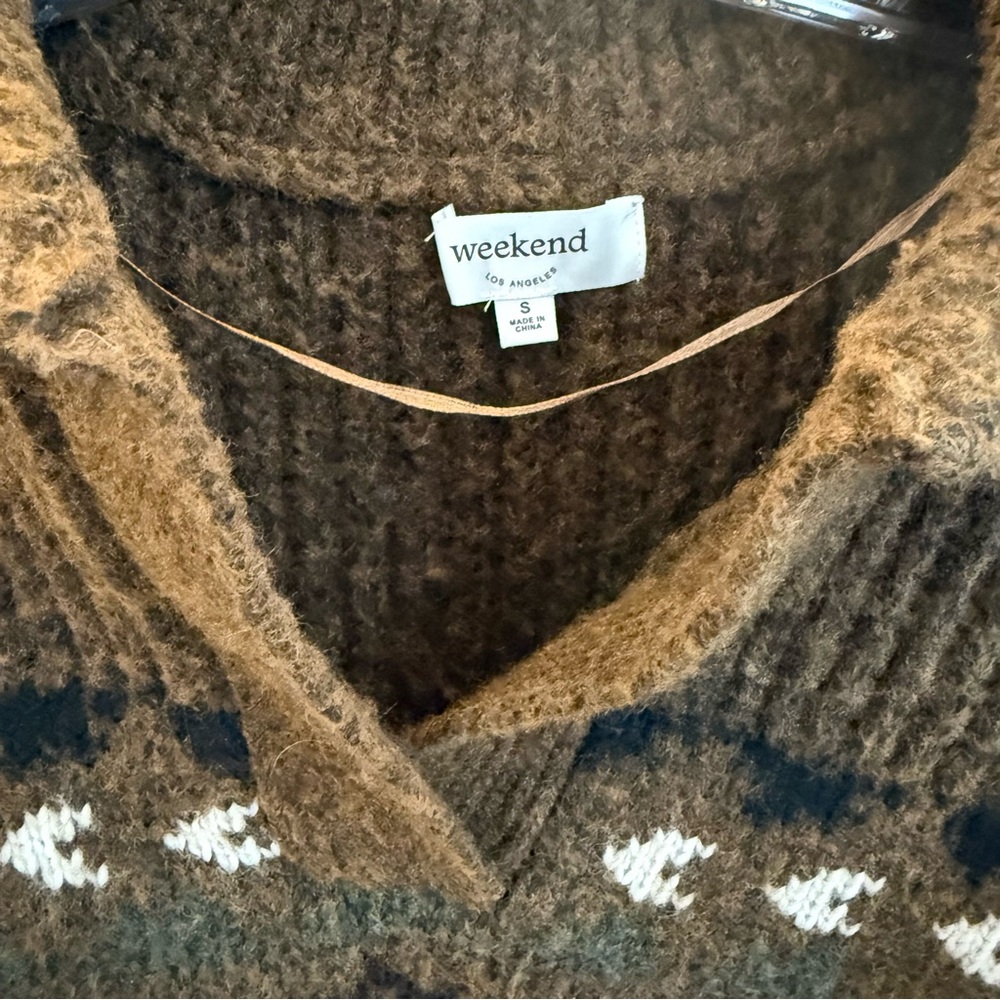 Granola girl patterned sweater sz S - Picture 3 of 3